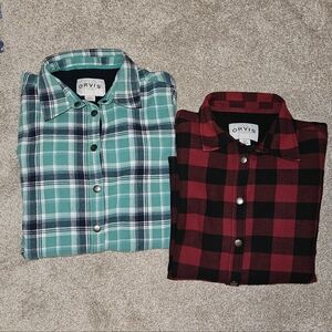 Bundle Of 2 Orvis Snap Jacket.
